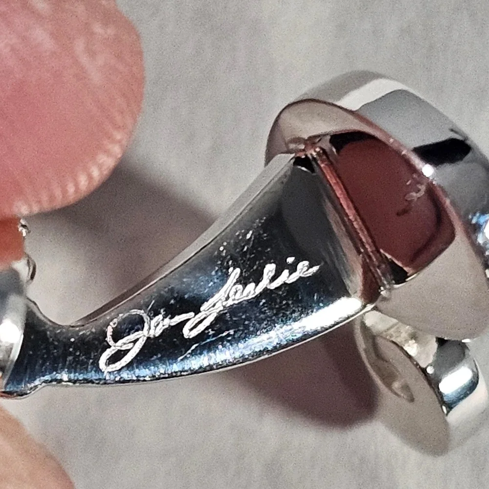 Jan Leslie Cufflinks Mens OS Silver Sterling 925 Paisley Openwork Filigree